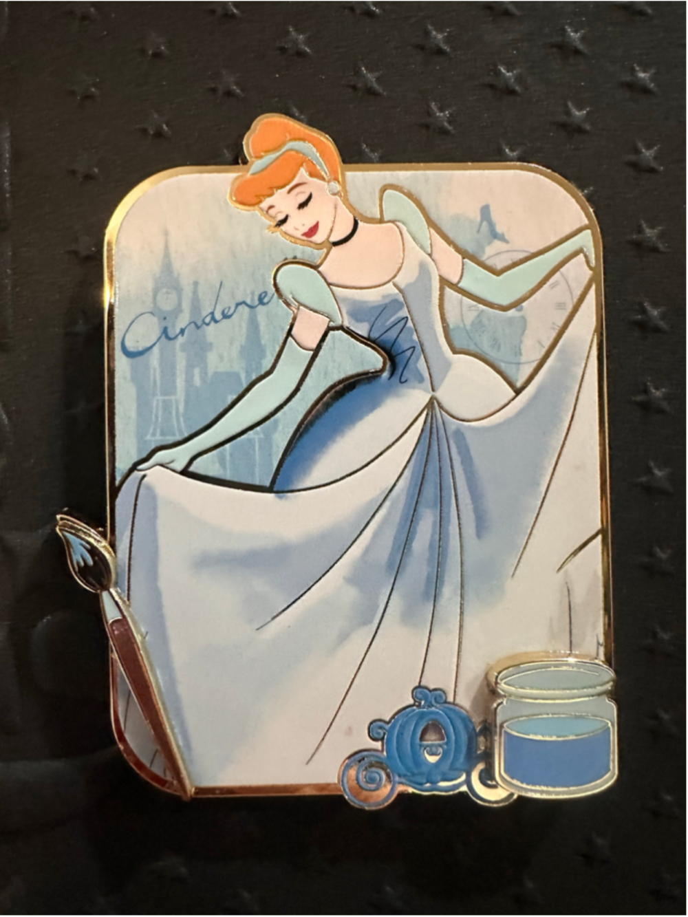 Disney Princess Brushstrokes of Royalty Jumbo Mystery Pin Cinderella LE750